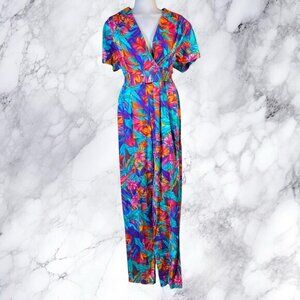 VTG Joan Walters 80’s Floral Jumpsuit